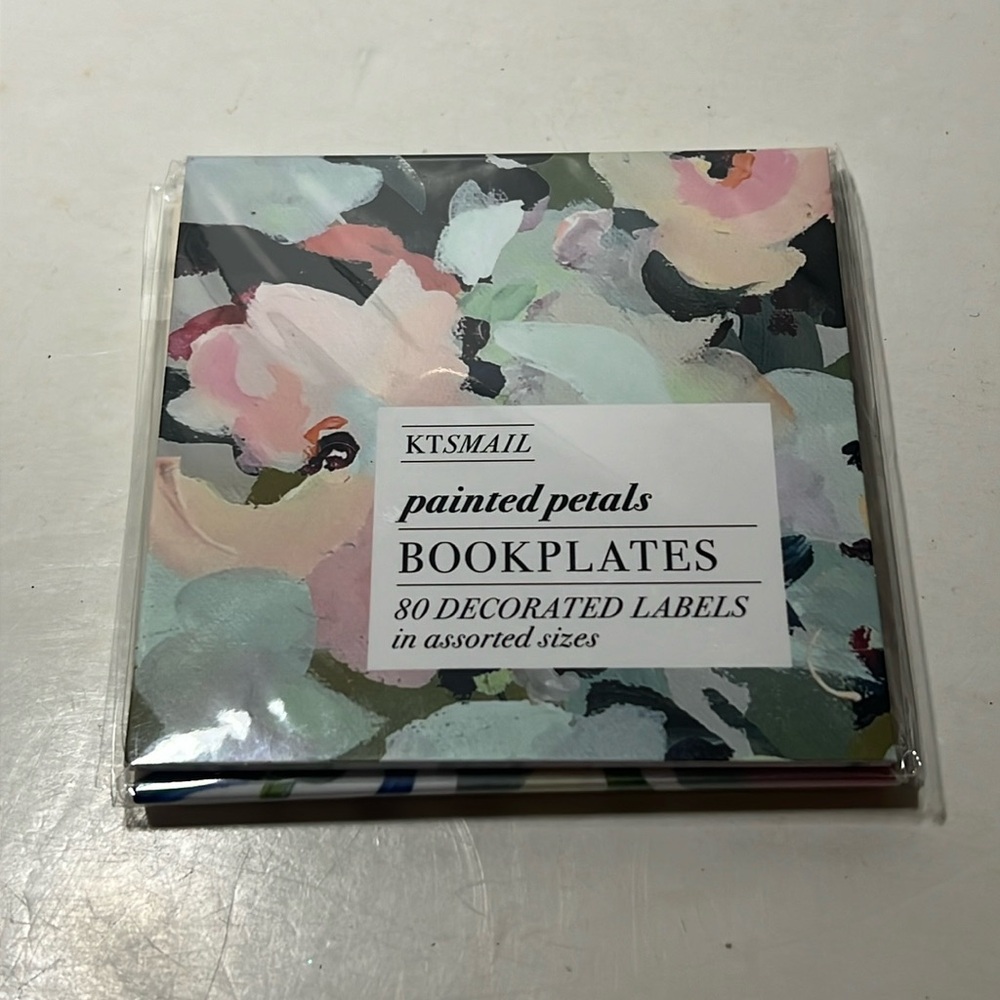 Book Plates painted petals